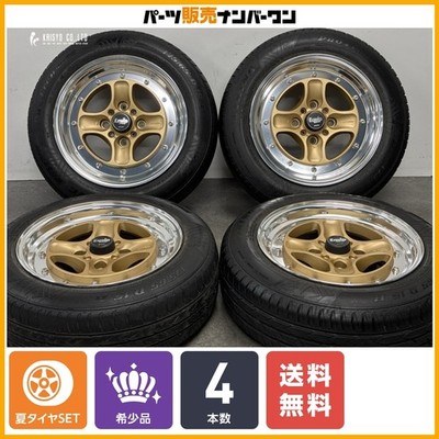 JDM 3-PieceWORK EQUIP 40 15in 6.5J +16 PCD114.3 PROTECH NEWGEN 175/65R (No Tires)