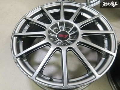 JDM No distortion Subaru genuine STI ENKEI Enkei 18x7.5J +55 PCD100 5H (No Tires) - Image 5