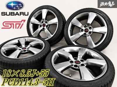 JDM Genuine Subaru GRB Impreza WRX STI 18x8.5J +55 PCD114.3 5-hole Whe (No Tires)