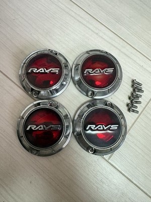 JDM RAYS Gravillage Lights Center Cap Red 4 Individual GRAM LIGHTS 57 (No Tires)