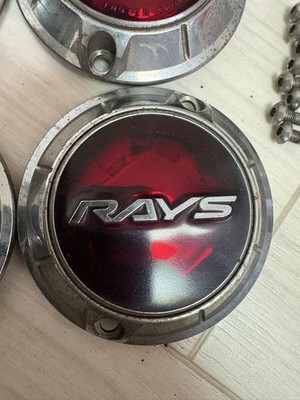 JDM RAYS Gravillage Lights Center Cap Red 4 Individual GRAM LIGHTS 57 (No Tires) - Image 7