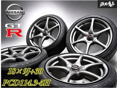 JDM /Cracks Distortion NothingNissan Genuine BNR34 R34 GT-R 18x9J +30 P (No Tires)