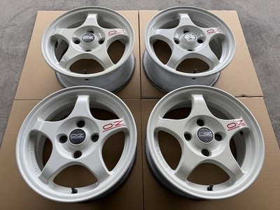 JDM No curb rash. 4-Wheel Set Mitsubishi Lancer Evolution III Genuine OZ 6J (No Tires)
