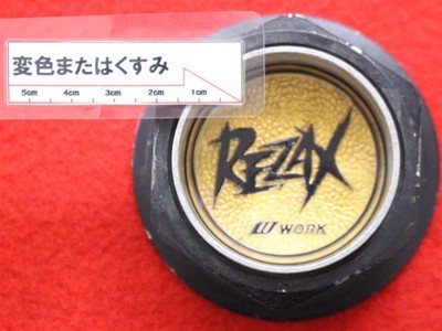 JDM 1 sheet REZAX WORK aftermarket used wheel center cap center cover (No Tires) - Image 10