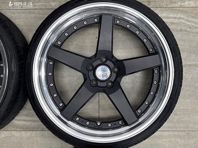 JDM Excellent Condition WORK Gnosis GR203 20in 8.5J +25 10J +38 PCD114 (No Tires) - Image 4