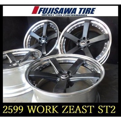 JDM 2599FK00207185WORK ZEAST ST221x10J 5-hole PCD114.3 +1/-74-Wheel Set br W (No Tires)