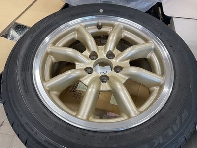 JDM Watanabe wheel and tire set 15-inch PCD 98 (No Tires)
