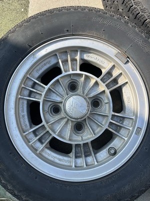 JDM Rare Classic Car Wheel Set ENKEI MAG RACING 135.5JJ +20 PCD114.3 4 (No Tires) - Image 4