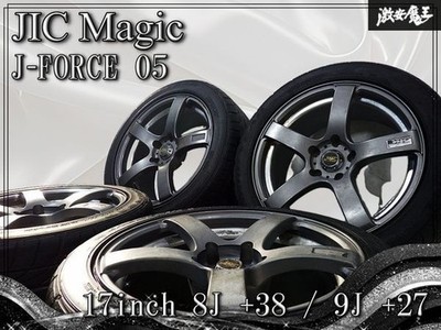 JDM JIC magic J-FORCE 05 17x8J +38 / 9J +27 PCD114.3 5H 5-hole Wheel w (No Tires)