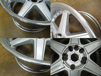 JDM 16-640 Rare Racing Heart TYPE-CR 18in 10J +21 2-Wheel Set R33 R34 GT-R S (No Tires) - Image 3