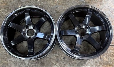 JDM RareRAYS VR TE37 SL 18x10.5J +22 5-hole PCD114.3 Wheels for WRX STi (No Tires)