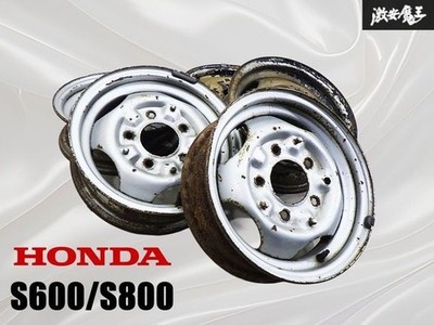 JDM Rare Genuine HONDA S600/S800 Steel Wheel 5-Wheel Set 13x4.5J +32 actual (No Tires)