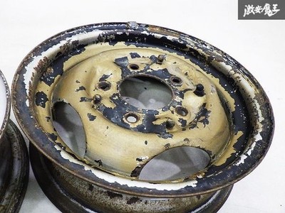 JDM Rare Genuine HONDA S600/S800 Steel Wheel 5-Wheel Set 13x4.5J +32 actual (No Tires) - Image 6