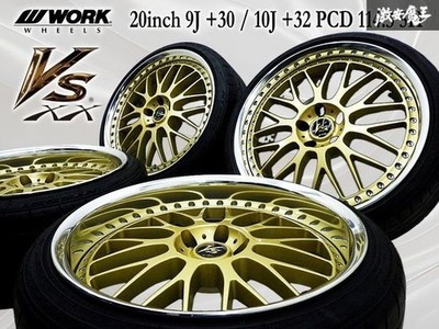 JDM -Beautiful- WORK VS-XX 20x9J +30 / 10J +32 PCD 114.3 5-hole wheels (No Tires)