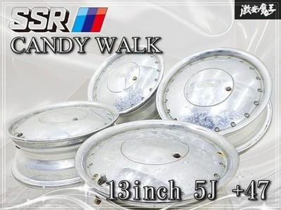 JDM Rare SSR CANDY WALK 13x5J +47 4H 4-hole PCD100 110 114.3 multi-whee (No Tires)
