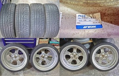 JDM Rare Item Limited Stock: WORK Gookers HEMI 18-inch 7.5J +26 4-hole (No Tires) - Image 10