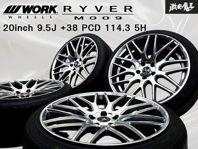 JDM 2025 model 245/35ZR20 tires included WORK RYVER M009 20x9.5J +38 PC (No Tires)