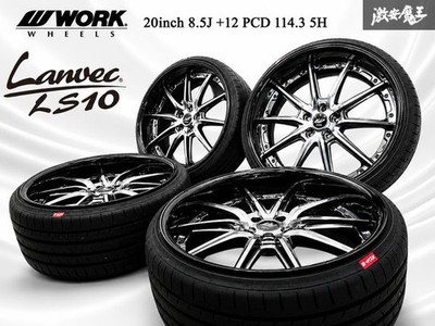 JDM Display car wheels: WORK Lanvec LS10 20x8.5J +12 PCD 114.3 5-hole e (No Tires)