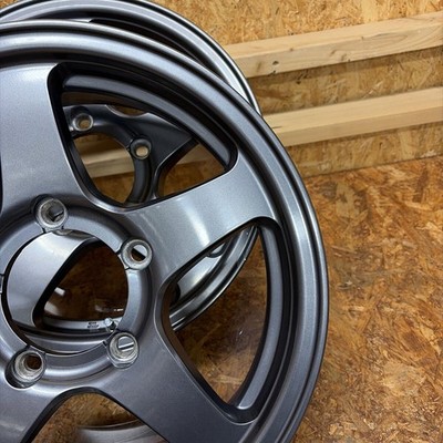 JDM Rare Size MID Jimny Exclusive Setting 16x5.5J+22 139.7/5 holes (No Tires) - Image 5