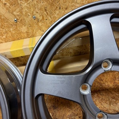 JDM Rare Size MID Jimny Exclusive Setting 16x5.5J+22 139.7/5 holes (No Tires) - Image 9