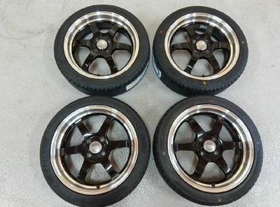JDM RAYS TE37KCR/KD 16-inch 4-Wheel Set 16x5.5J 16x6J OFF45/42 165/50R (No Tires)
