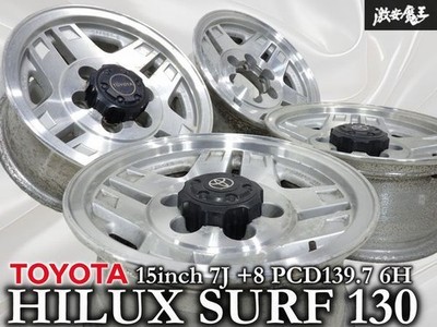 JDM RareGenuine Toyota Hilux Surf 130 Series Wide 15x7J +8 PCD139.7 6H (No Tires)