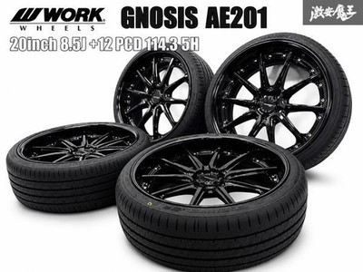 JDM Display car WORK GNOSIS AE201 20x8.5J +12 PCD 114.3 5H 225/35ZR20 T (No Tires)
