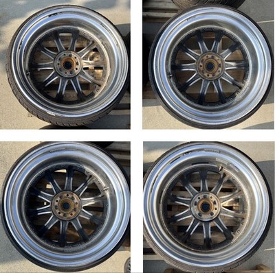 JDM Deep rim WORK SCHWERT SW4 204-Wheel Set 9.5J+15 / 10.5J+11 PCD114.3 5H W (No Tires) - Image 7
