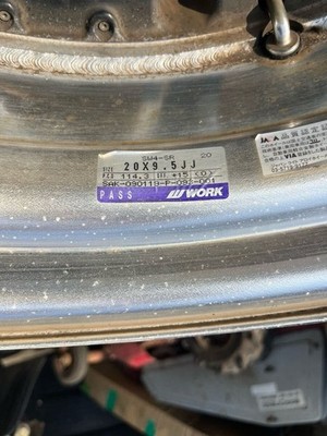 JDM Deep rim WORK SCHWERT SW4 204-Wheel Set 9.5J+15 / 10.5J+11 PCD114.3 5H W (No Tires) - Image 8
