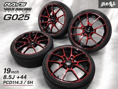 JDM Forging RAYS Volk Racing G025 Wheels 4-Wheel Set 19x8.5J +44 PCD114 (No Tires)
