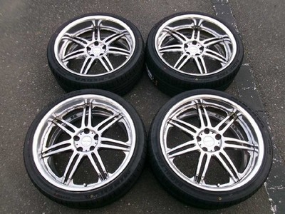 JDM Iwatsuki Deep Rim WORK VARIANZA/20-inch 4-Wheel Set 9J OFF+32/+20 Differ (No Tires)