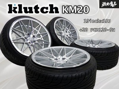 JDM No distortion Klutch KM20 19x10J +20 PCD120 5-hole 5H Wheel with Ti (No Tires)