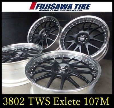 JDM 3802A TWS Exlete 107M22x9.5J 5 holes 108 +324-Wheel Set (No Tires)