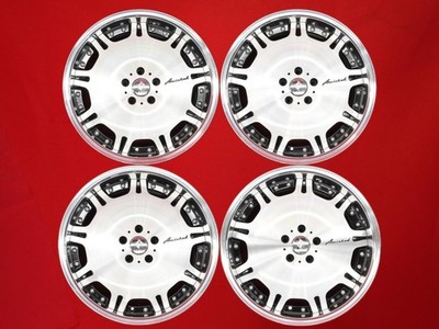 JDM Used Amistad Zeros wheels deep rims 4-Wheel Set 8.5/9.5J 19PCD114.3 5x + (No Tires)