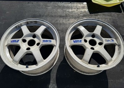 JDM RAYS VOLK RACING TE37 16x8J PCD114.3 +42 4-hole 2-Wheel Set Suitable (No Tires)