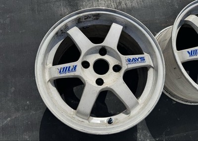 JDM RAYS VOLK RACING TE37 16x8J PCD114.3 +42 4-hole 2-Wheel Set Suitable (No Tires) - Image 2