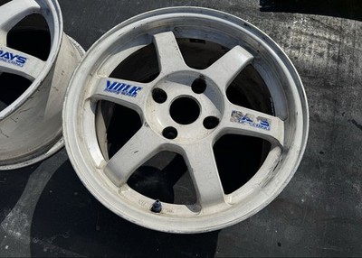 JDM RAYS VOLK RACING TE37 16x8J PCD114.3 +42 4-hole 2-Wheel Set Suitable (No Tires) - Image 3