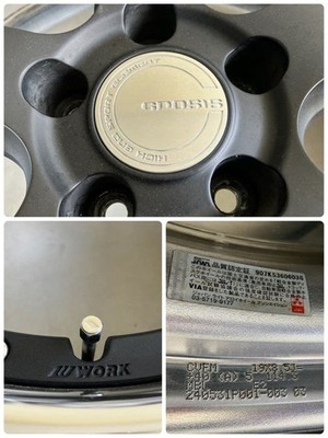 JDM WORK Gnosis CVF 19-inch wheels 4-Wheel Set some junk items included (No Tires) - Image 3