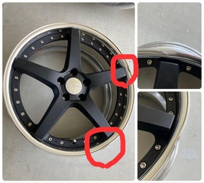 JDM WORK Gnosis CVF 19-inch wheels 4-Wheel Set some junk items included (No Tires) - Image 4