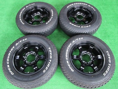 JDM RAYS Gravillage Itz 57JX-6 black 4-Wheel Set 16x6.5J+38 139.7 TOYO Open C (No Tires)