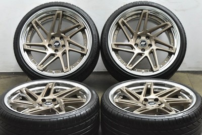 JDM Used WORK 4-Wheel Set : 20x9.0J 20x10.0J +22 offset PCD 112 25 (No Tires) - Image 2