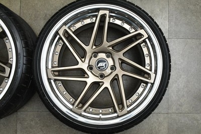 JDM Used WORK 4-Wheel Set : 20x9.0J 20x10.0J +22 offset PCD 112 25 (No Tires) - Image 4
