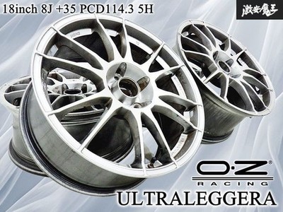 JDM Popular ModelOZ Racing ULTRALEGGERA 18x8J +35 PCD114.3 5H 5-hole Wh (No Tires)