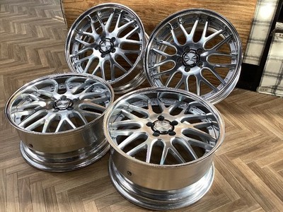 JDM WORK LANVEC LM1 188.5/9.5J 5/114.3 +35/+45 O-disc MSP Used set of (No Tires)