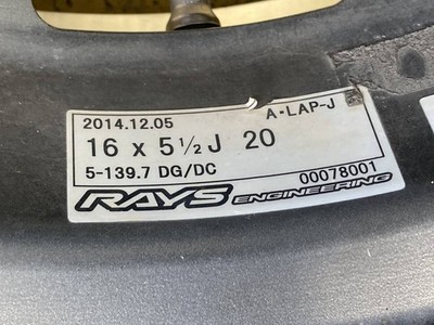 JDM Rays A-LAP-J 16-inch 5-hole lightweight forging tin wheel with cen (No Tires) - Image 10