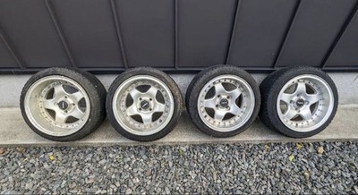 JDM Rare BCW Stefan RS 8j+20 9j+20 PCD100 4H Deep Rim Civic Golf Roads (No Tires)