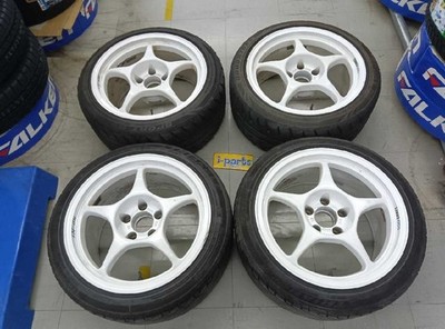 JDM Koshigaya 09-131990 ENKEI RP-N1 17-inch 4-Wheel Set 9J +15 Enkei BC (No Tires)