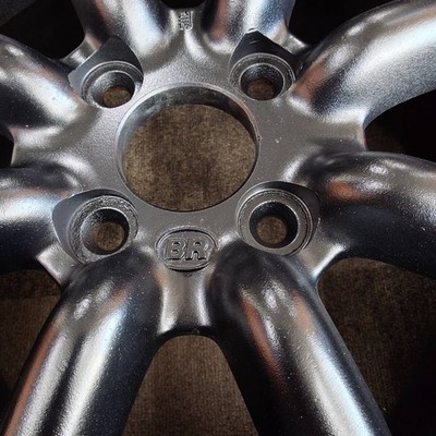 JDM matblack painted black racing 14-inch 6J IS40 PCD100-4H Roadster E (No Tires) - Image 6