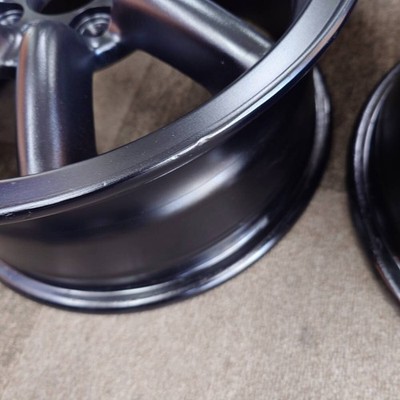 JDM matblack painted black racing 14-inch 6J IS40 PCD100-4H Roadster E (No Tires) - Image 7