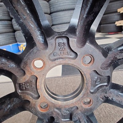 JDM matblack painted black racing 14-inch 6J IS40 PCD100-4H Roadster E (No Tires) - Image 10